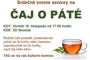 čaj o páté listopad