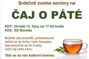 čaj o páté říjen