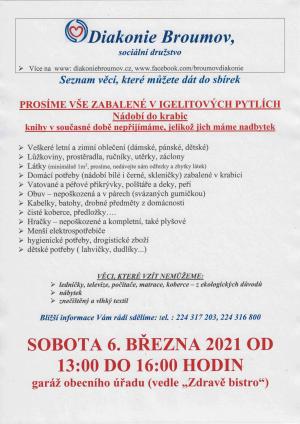 Diakonie Broumov - sbírka
