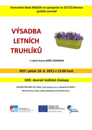 Výsadba letních truhlíků
