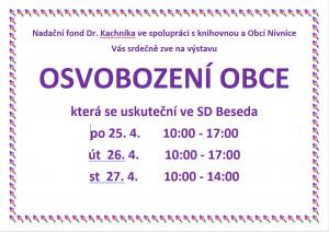 výstava - osvobozeni obce 