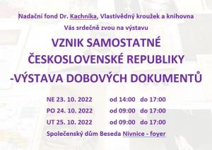 výstava dobových dokumentů