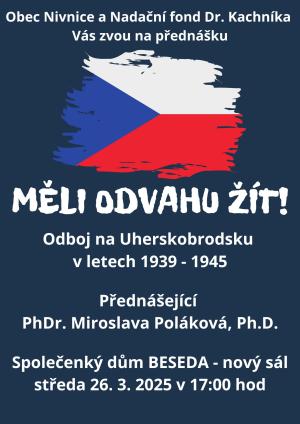 Měli odvahu žít - přednáška