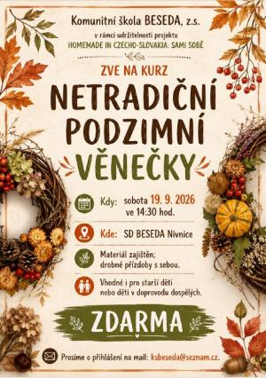Netradiční podzimní věnečky
