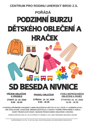 Podzimní burza dětského oblečení a hraček